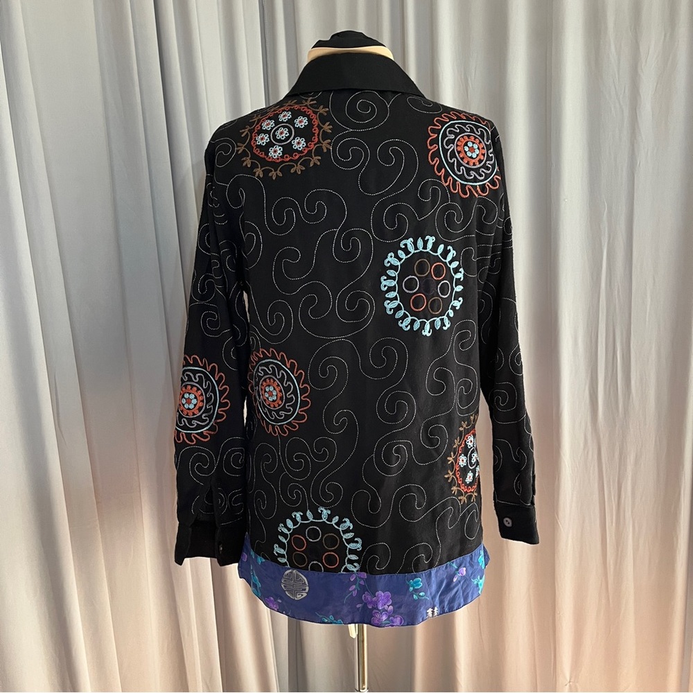Coldwater Creek Embroidered Long Sleeve Shirt/Jacket - Picture 2 of 9